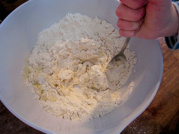 OKIDO Monster Bread Recipe - Mixing Dough