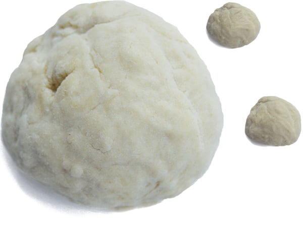 OKIDO Monster bread dough ball with two dough ears